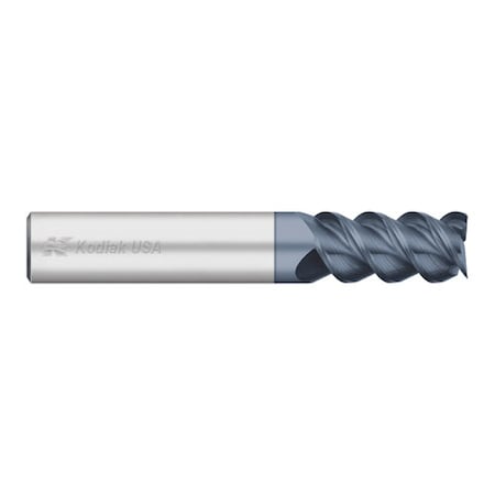 Kodiak Cutting Tools 5/8 3 Flute Carbide Endmill Single End 60 Deg. ALTIN Coated 5443306